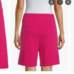 Rebecca Taylor Womens XL Terry Shorts - hot pink- NWT